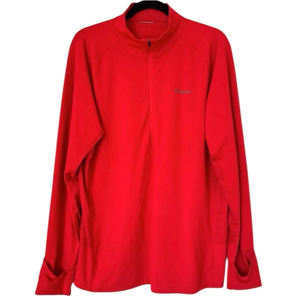 Patagonia Half Zip Mens Large Red Base Layer